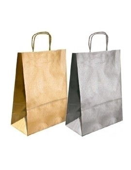 Bolsa Papel Kraft Liso 24X32 Oro P/50