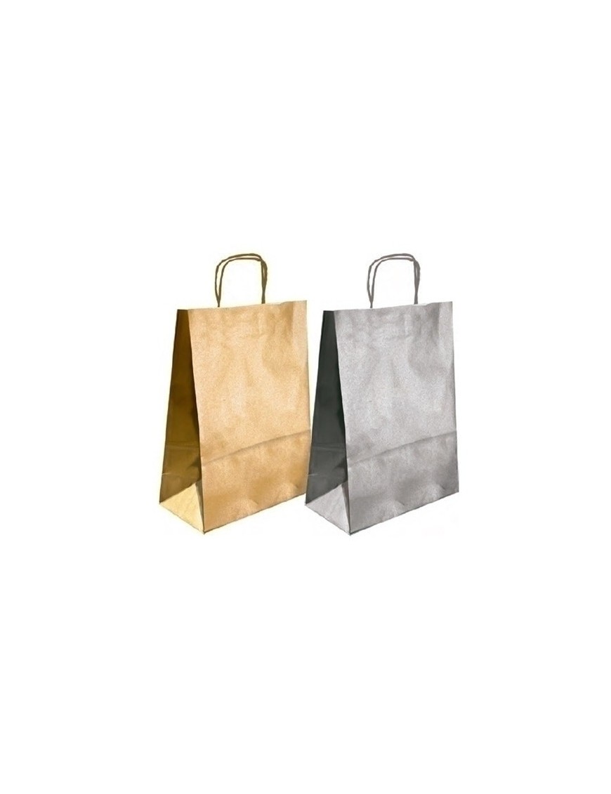 Bolsa Papel Kraft Liso 24X32 Oro P/50