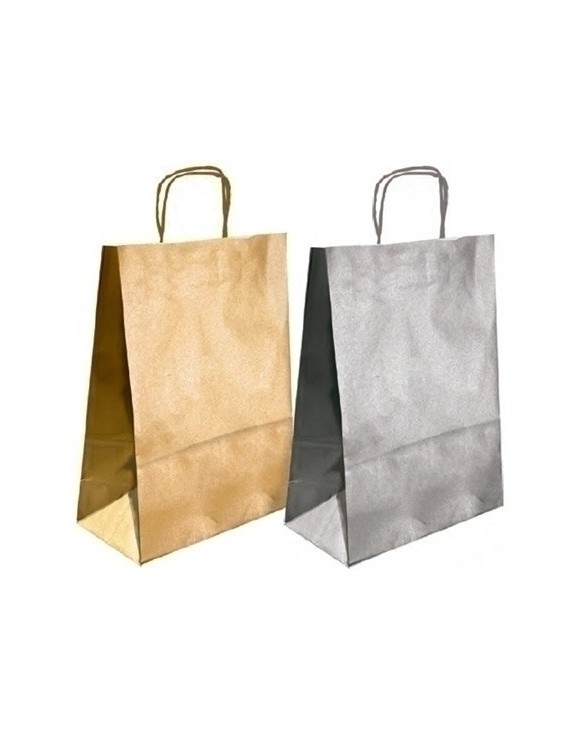 Bolsa Papel Kraft Liso 24X32 Oro P/50