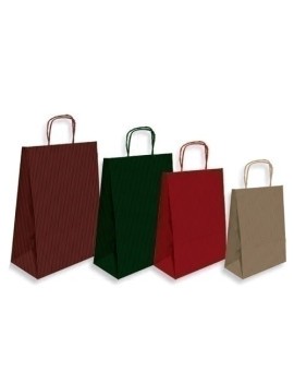 Bolsa Papel Kraft Liso 32X40 Rojo P/50