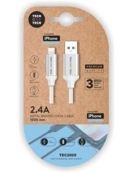 Cable Usb - Lightning Apple Blanco 1 M.