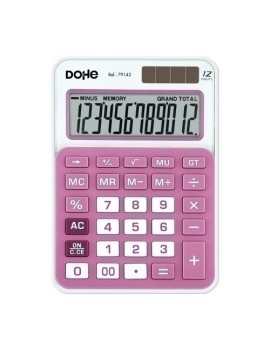 Calculadora Mesa Dohe 12 Dig. Rosa