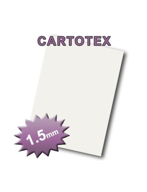 Carton Prec. Cartotex 70X100 1,5Mm Blanc
