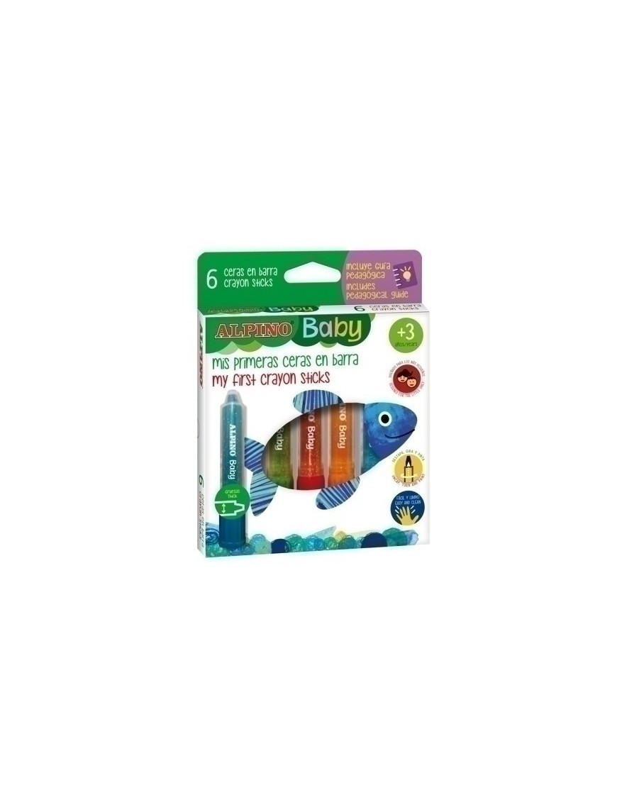 Ceras Alpino Baby Barra Estuche De 6