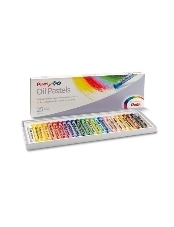 Ceras Pentel Oil Pastel Estuche De 25