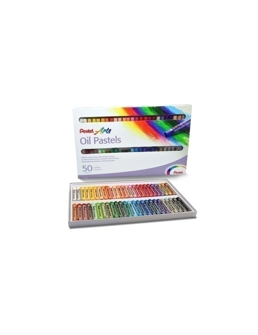 Ceras Pentel Oil Pastel Estuche De 50