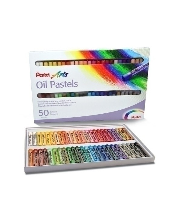 Ceras Pentel Oil Pastel Estuche De 50