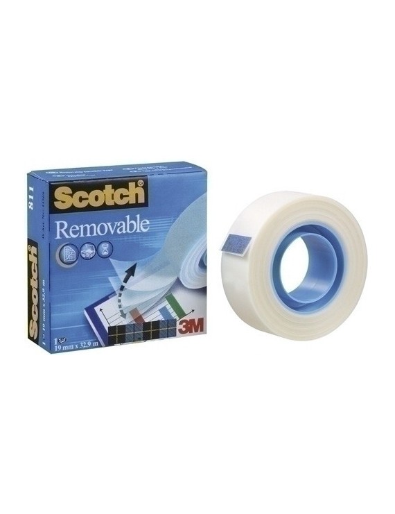 Cinta Adhesiva Scotch Quita Y Pon 33X19