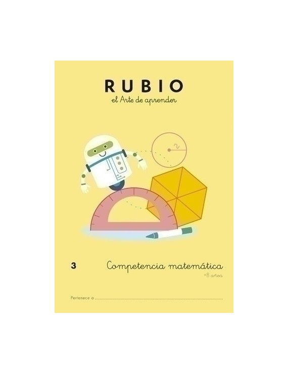 Cuaderno Rubio A4 Comp.Matematicas 3