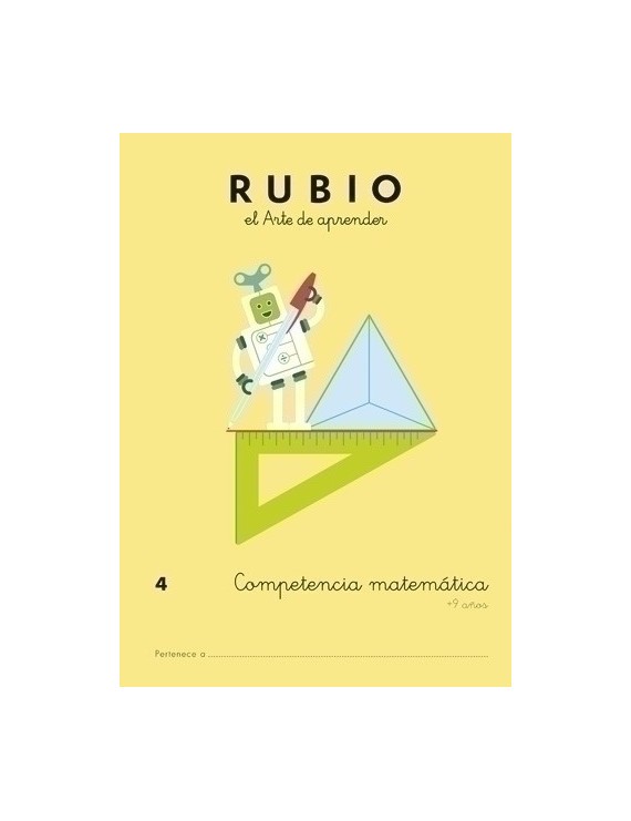 Cuaderno Rubio A4 Comp.Matematicas 4