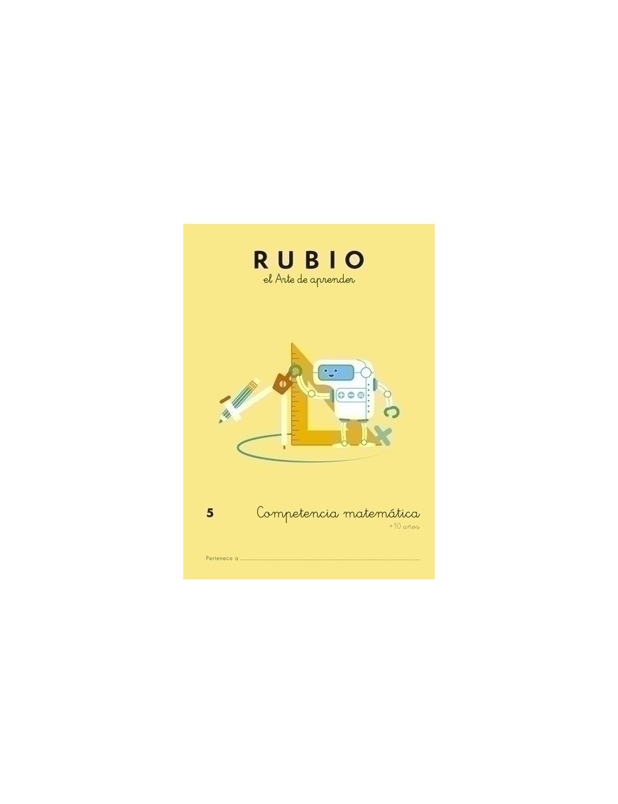 Cuaderno Rubio A4 Comp.Matematicas 5