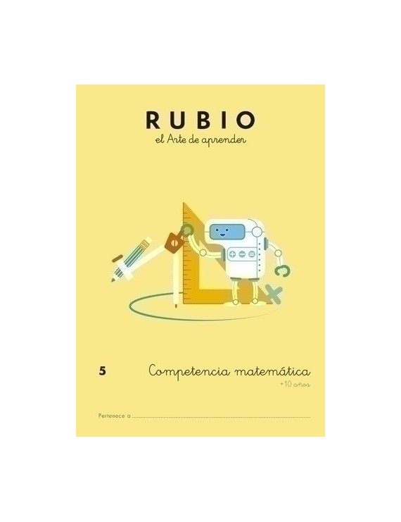 Cuaderno Rubio A4 Comp.Matematicas 5