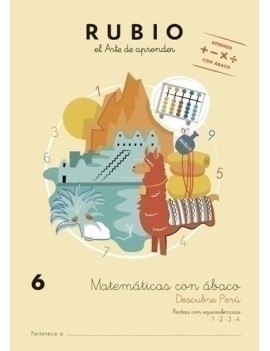 Cuaderno Rubio A4 Matematicas Abaco 6