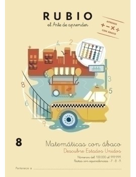 Cuaderno Rubio A4 Matematicas Abaco 8