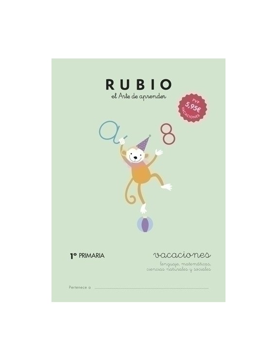 Cuaderno Rubio A4 Vacaciones 1º Primaria