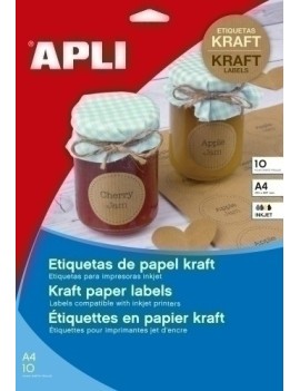 Etiquetas Adh.Impr.Apli Kraft 99X57 C/10