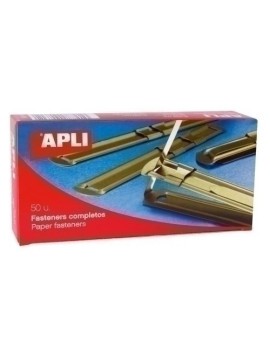 Fastener Apli Metal Dorado C/50