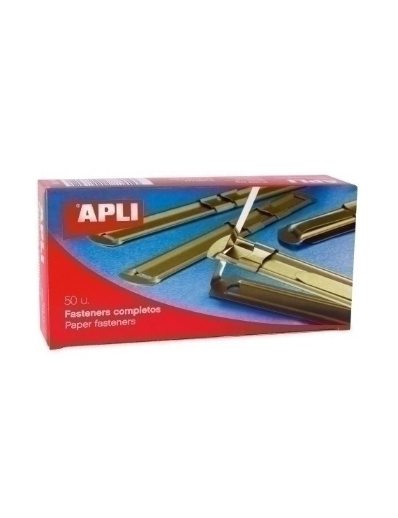 Fastener Apli Metal Dorado C/50