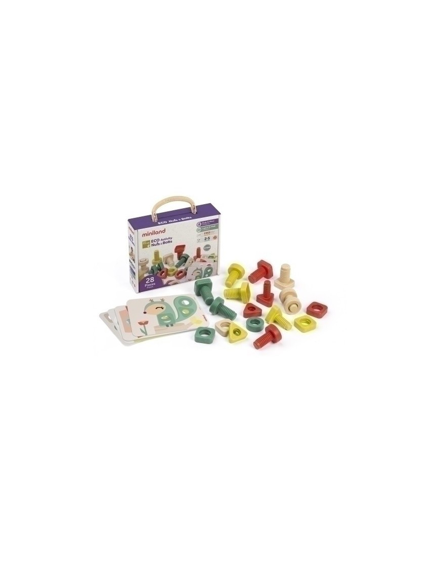 Juego Ed.Miniland Eco Activ.Nuts&Bolts