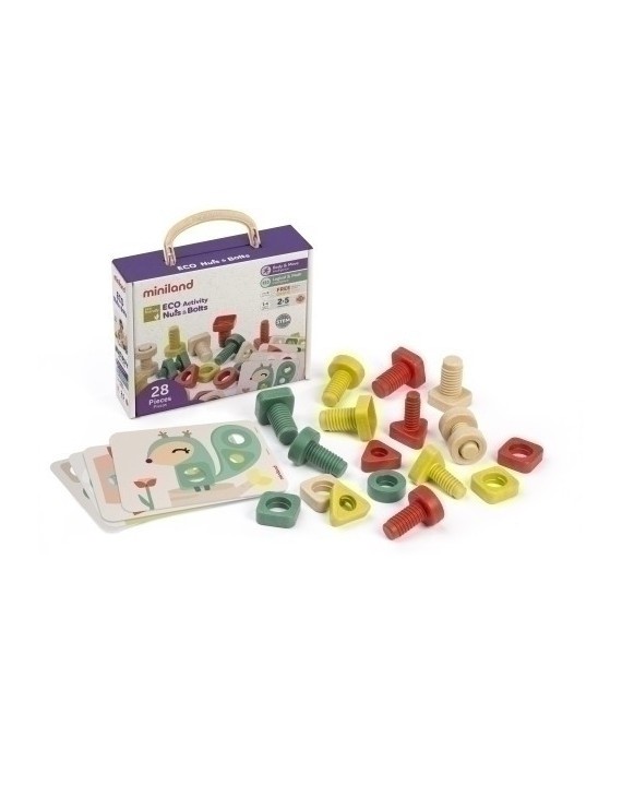 Juego Ed.Miniland Eco Activ.Nuts&Bolts