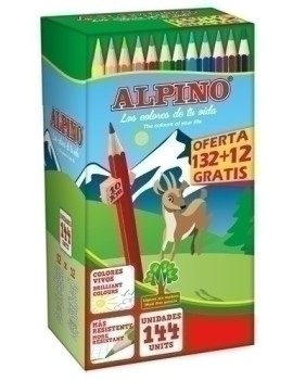 Lapices Color Alpino Economy Pack 132+12