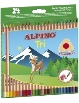 Lapices Color Alpino Tri Est.24