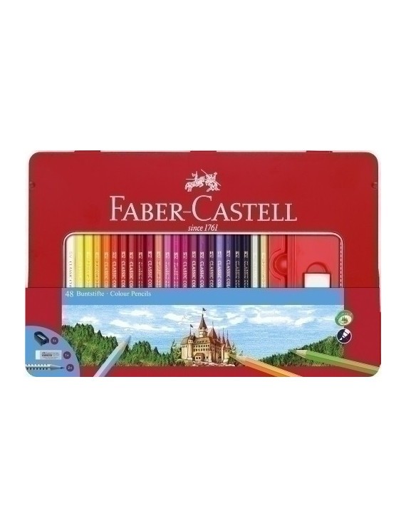 Lapices Color Faber  Est.Metal 48