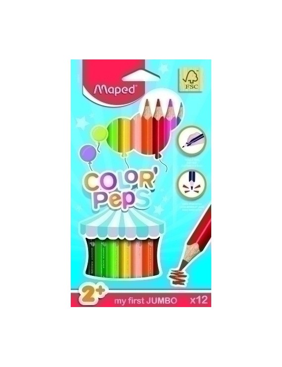 Lapices Color Maped Color Peps Jumbo 12