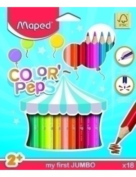 Lapices Color Maped Color Peps Jumbo 18
