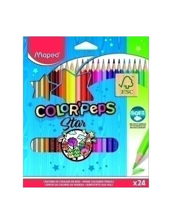 Lapices Color Maped Color"Peps  Est.24