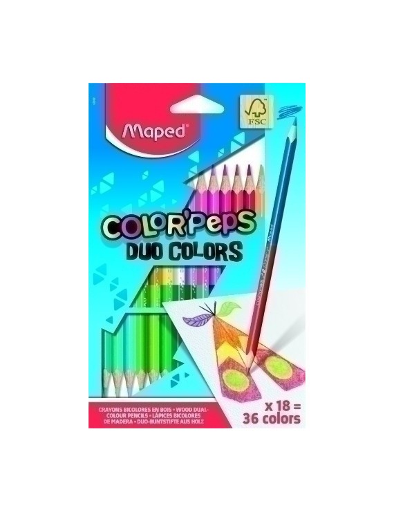 Lapices Color Maped Color"Peps Duo Es.18