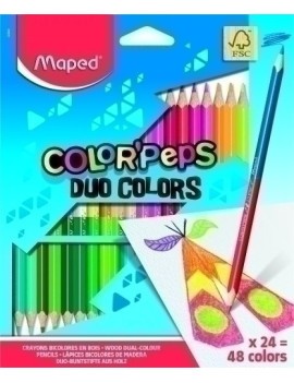Lapices Color Maped Color"Peps Duo Es.24
