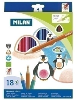 Lapices Color Milan Ergo Grip Est. 18