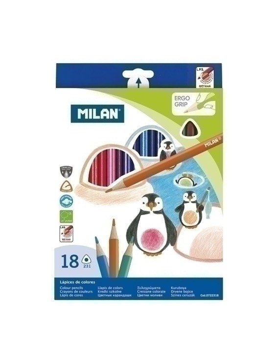 Lapices Color Milan Ergo Grip Est. 18