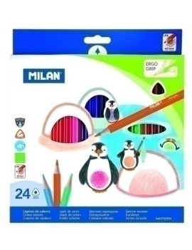 Lapices Color Milan Ergo Grip Est. 24