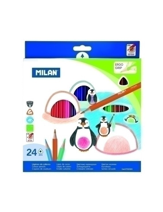 Lapices Color Milan Ergo Grip Est. 24