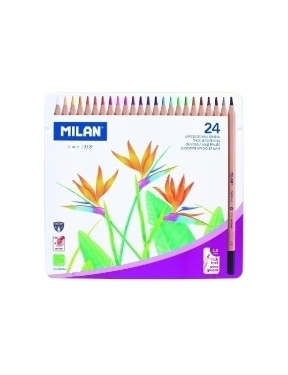 Lapices Color 213 Milan  Caja Metal.24