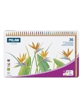 Lapices Color Milan Hex. Caja Metal.36