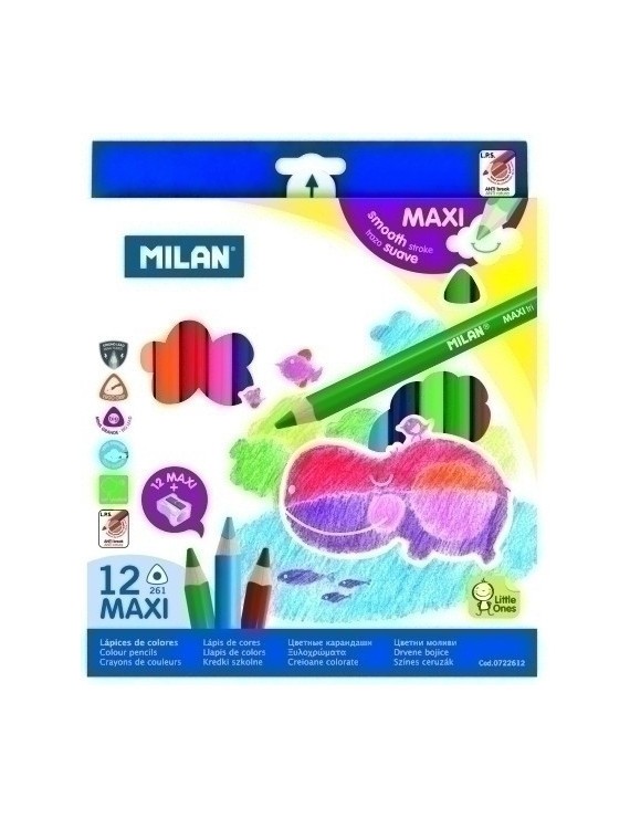 Lapices Color Milan Maxi Triangular 12