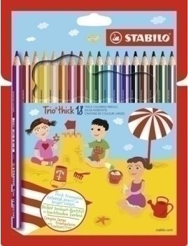 Lapices Color Stabilo Trio Est.Plast.18