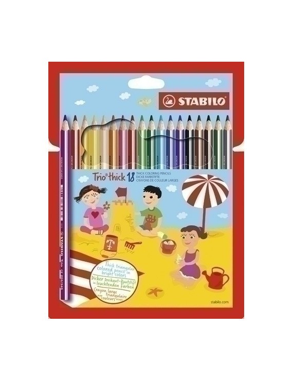 Lapices Color Stabilo Trio Est.Plast.18