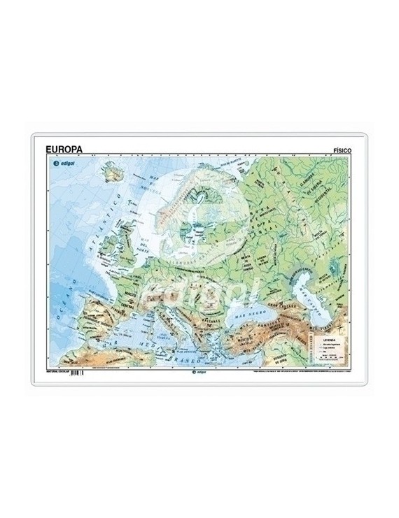 Mapa Edg.Escritorio 50X35 F/S Europa