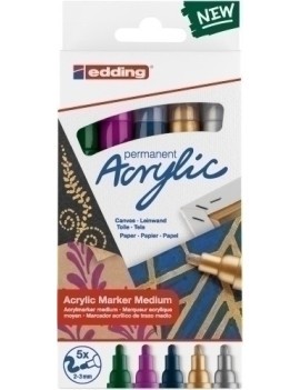 Rotul.Edding 5100 Acrylic Festivos P/5