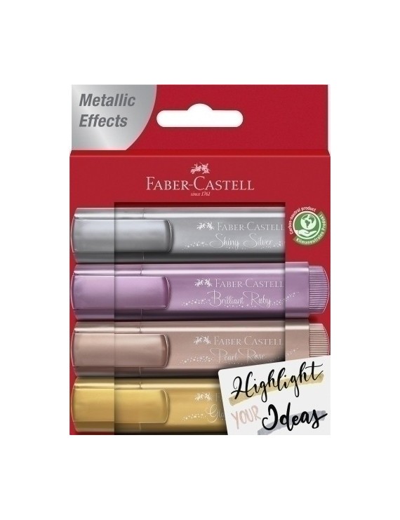 Rotul.Fluor Faber Castell 1546 Met.P/4