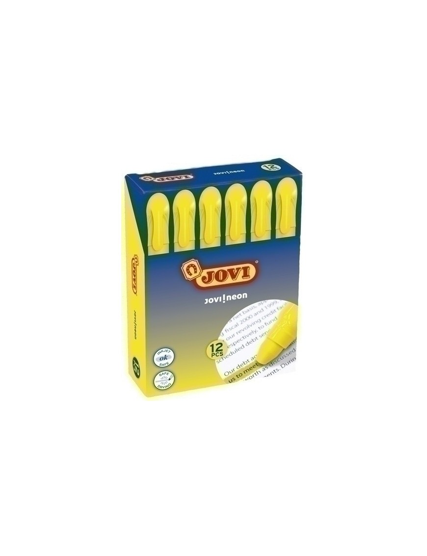 Marcad.Fluor Gel Jovi Caja De 12 Amarill