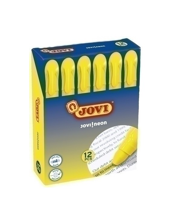 Marcad.Fluor Gel Jovi Caja De 12 Amarill