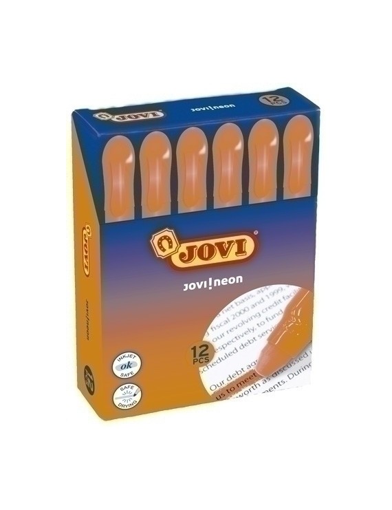 Marcad.Fluor Gel Jovi Caja De 12 Naranja