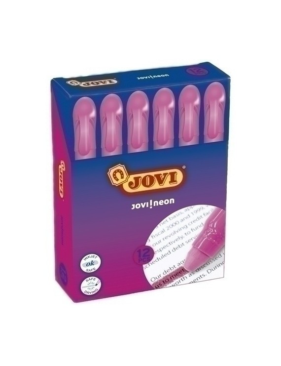 Marcad.Fluor Gel Jovi Caja De 12 Rosa