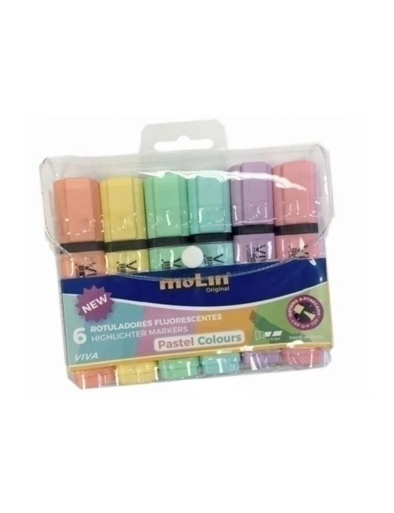 Rotul.Fluor Molin Pastel B/6