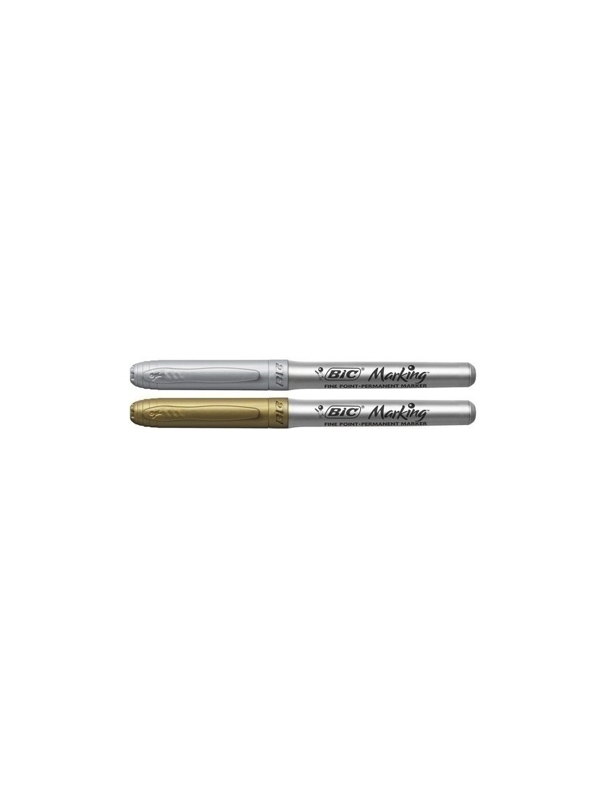 Rotul.Bic Marking Gold&Silver Caja De 12